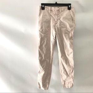 J CREW Women’s Skinny Stretch Cargo Pants Size 27 Style B8708 Light Pink Solid